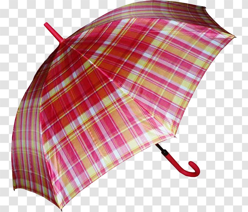 Umbrella Red Rain - Plaid Transparent PNG