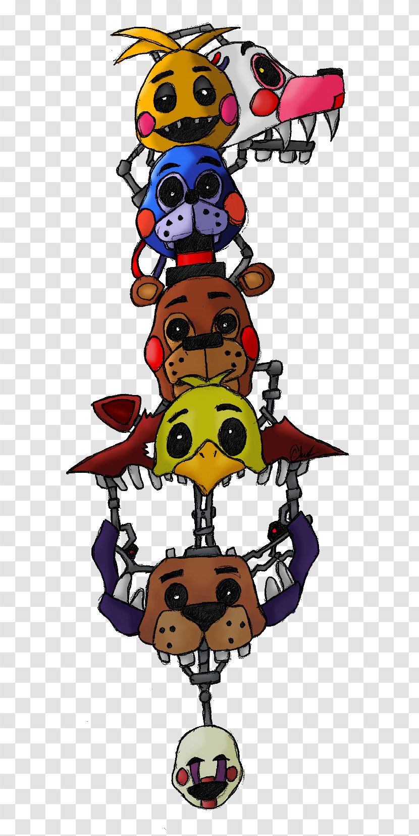 Clip Art Illustration Product Fiction Character - Five Nights At Freddy's Poster Transparent PNG