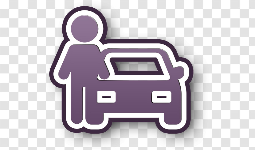 Man With Car Icon Cars Icon Automobiles Icon Transparent PNG