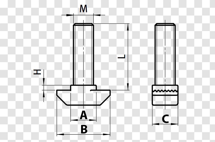 Bolt Nut Groove Système Vis-noix Screw Transparent PNG