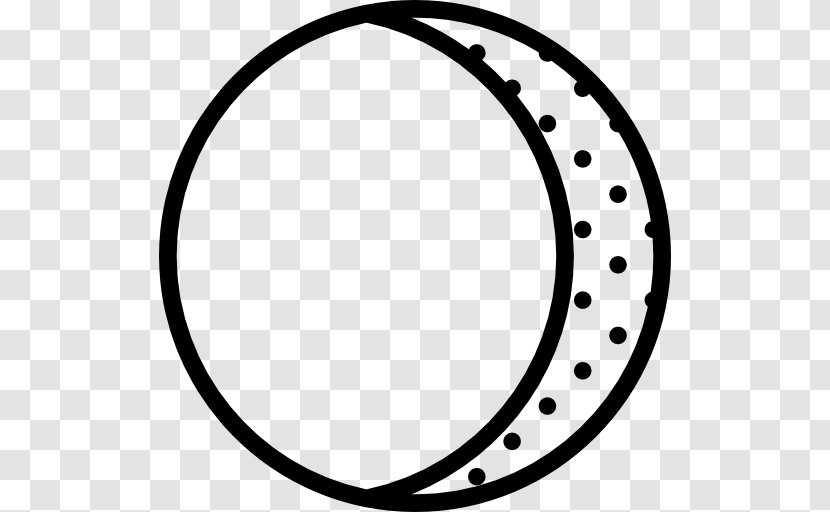 Moon Phase Circle - Symbol - Body Jewelry Transparent PNG