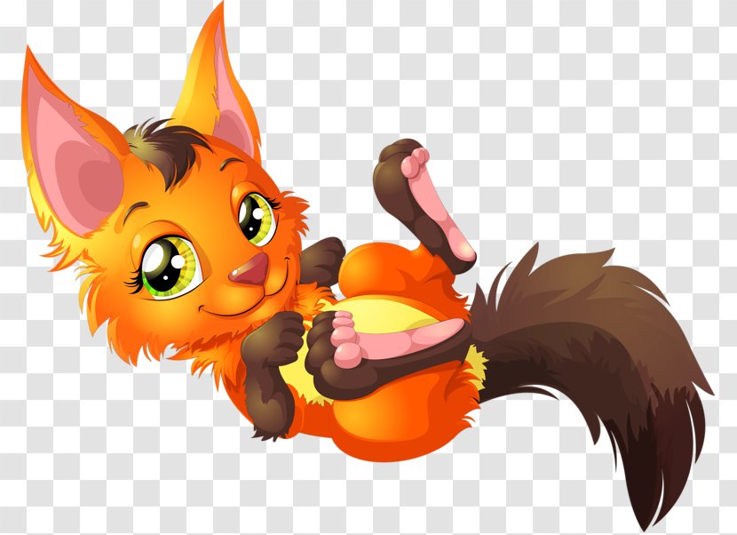 Illustration - Drawing - Yellow Fox Transparent PNG