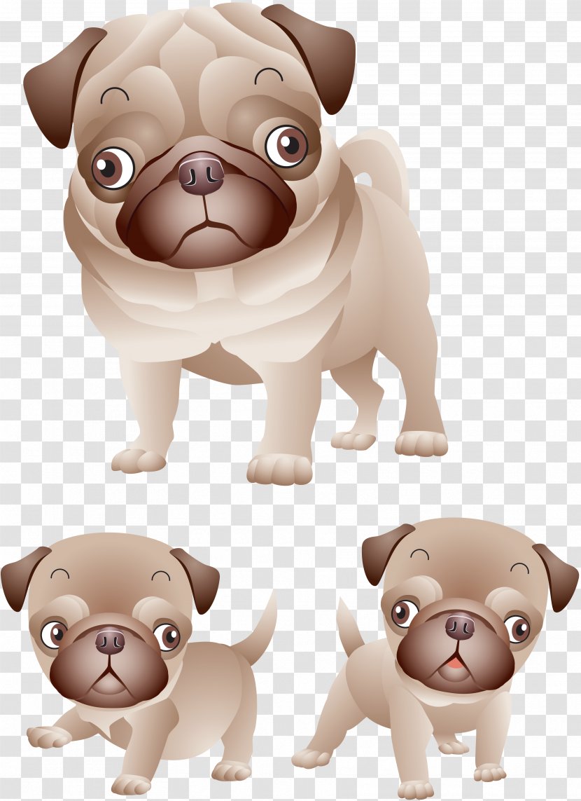Pug Puppy Shar Pei French Bulldog T-shirt - Bag Transparent PNG