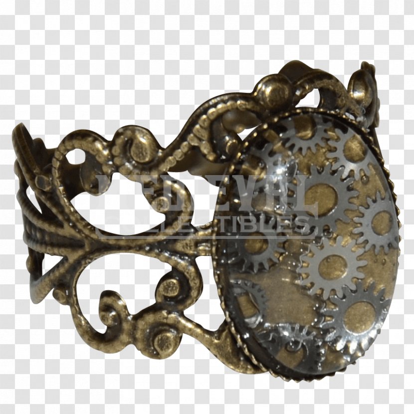Silver 01504 Metal Jewellery Bronze - Steampunk Gear Transparent PNG