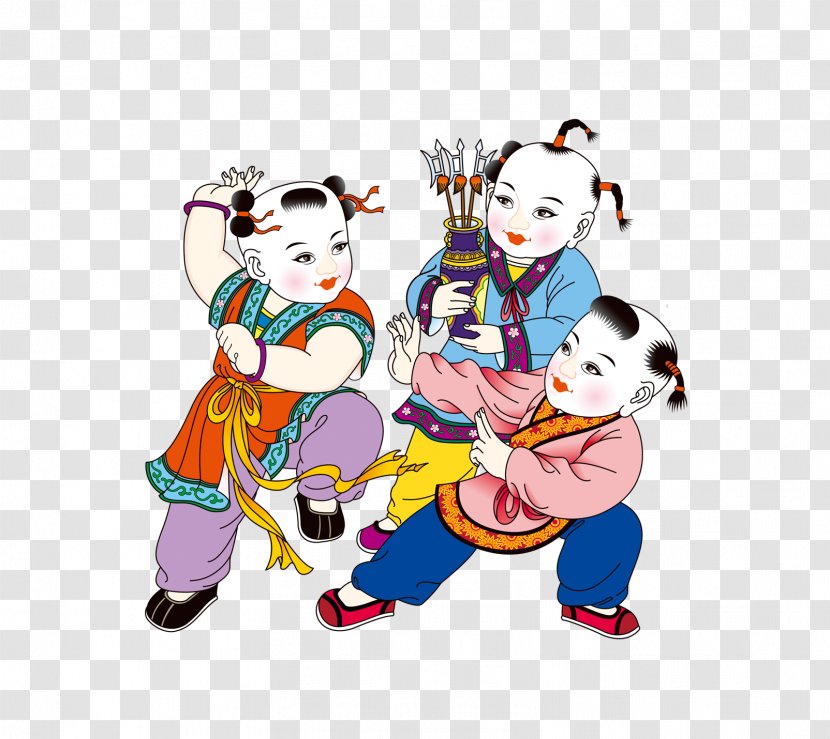 China New Year Picture Chinese Zodiac - Rabbit - Doll Transparent PNG