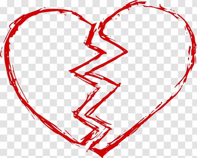 Drawing Broken Heart - Frame - Hearts Transparent PNG