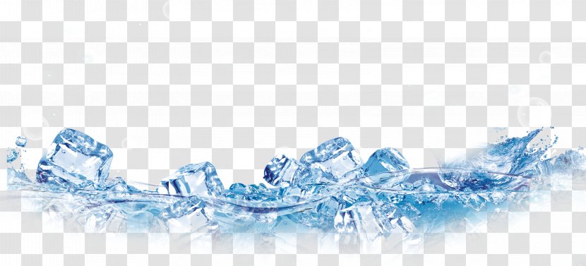 Ice Cube - Wave - Ice, Blue, Creative Taobao Transparent PNG