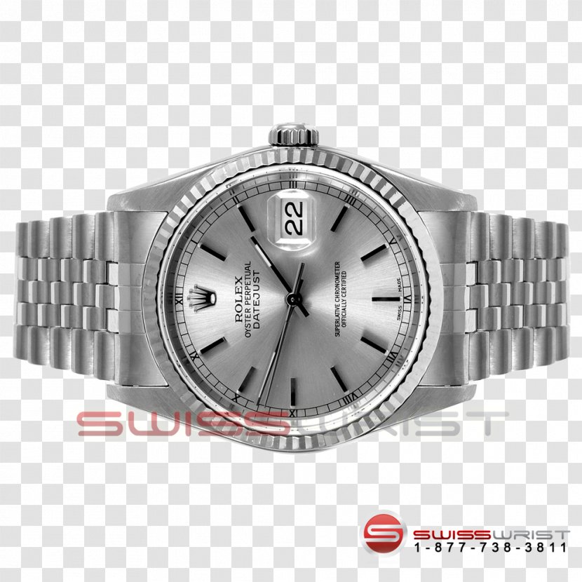 Rolex Datejust Watch Strap Steel - Silver Jubilee Transparent PNG