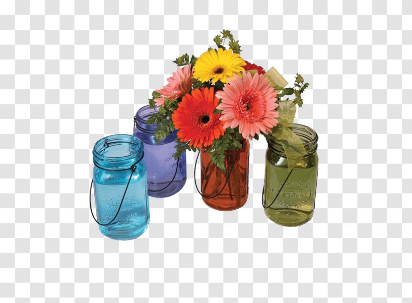 Cut Flowers Floral Design Floristry Vase - Tableware - Mason Jar Transparent PNG