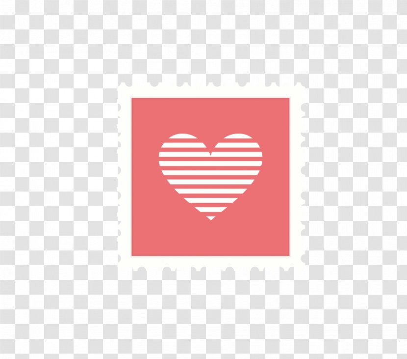 Valentines Day Postage Stamp Logo - Labradorite - Stamps Style Valentine's Transparent PNG