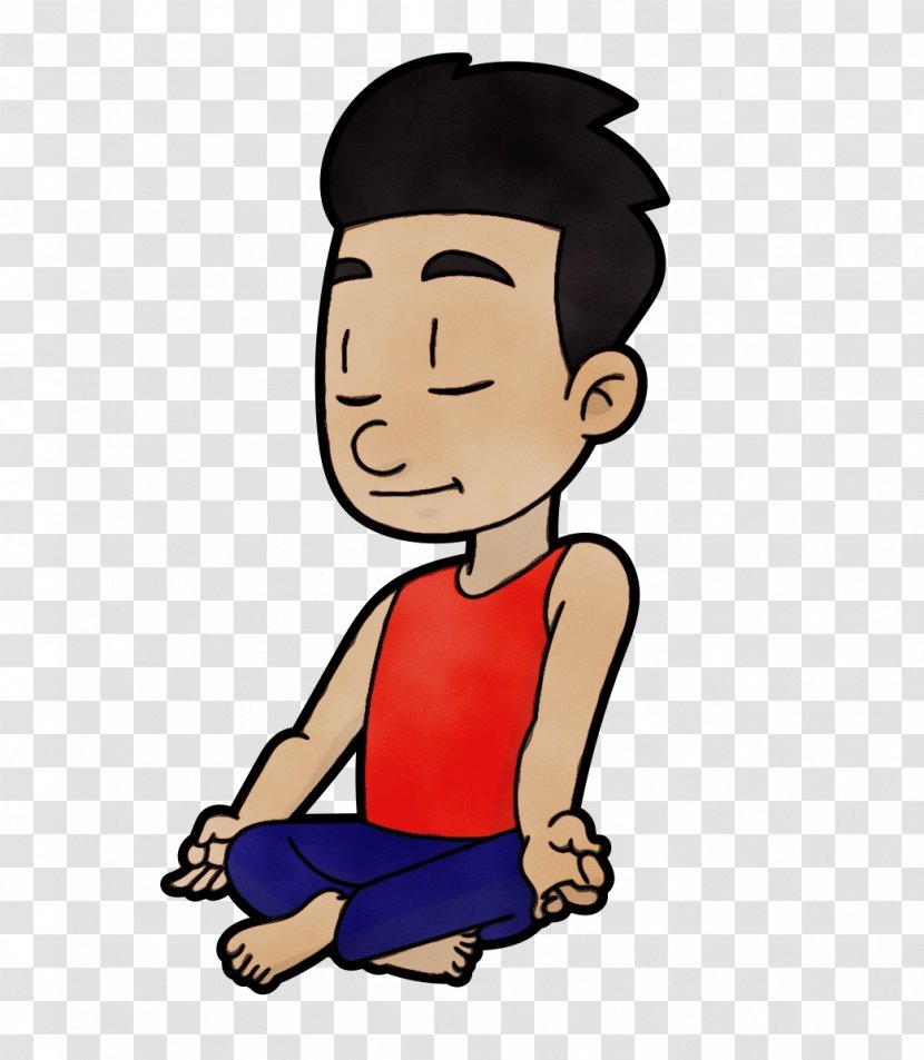 Yoga Cartoon - Thumb - Gesture Transparent PNG
