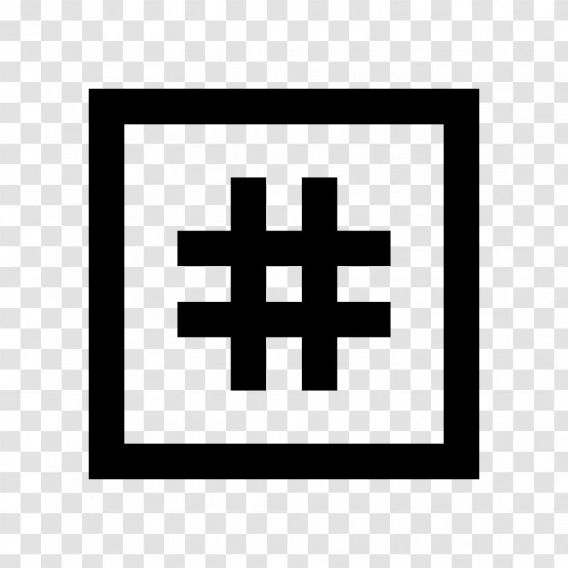Hashtag - Black - Tags Transparent PNG