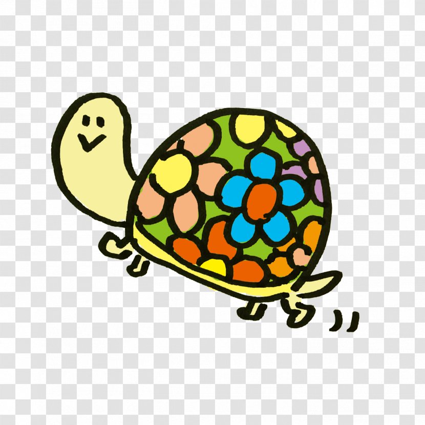 Turtle The Tortoise And Hare Illustrator Clip Art - Yellow Transparent PNG