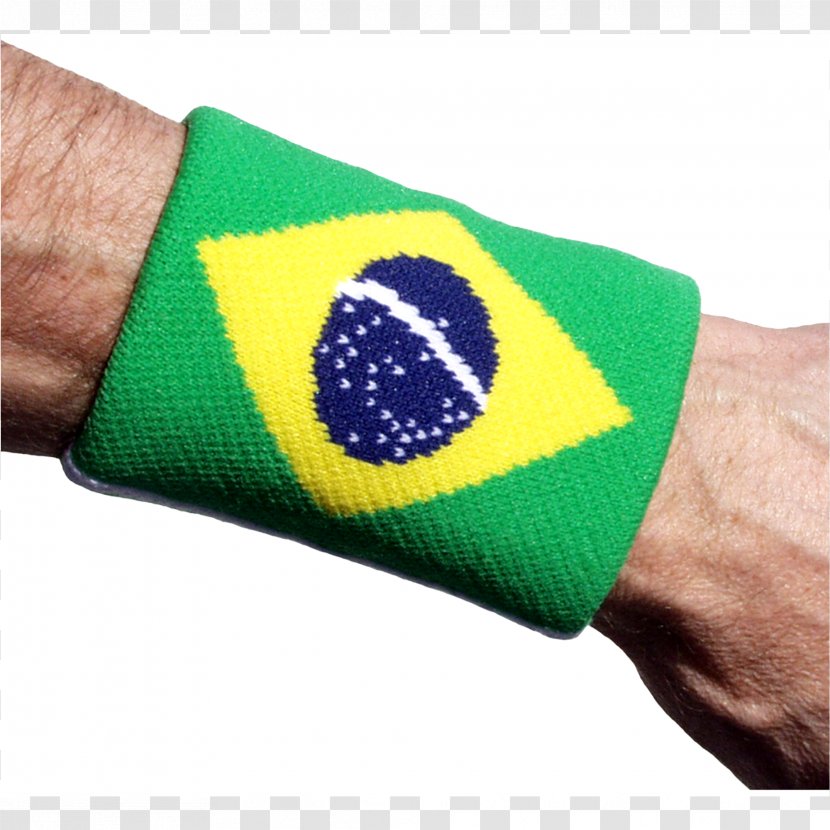 Wristband Sport Tennis Running - Brazilian Flag Material Transparent PNG