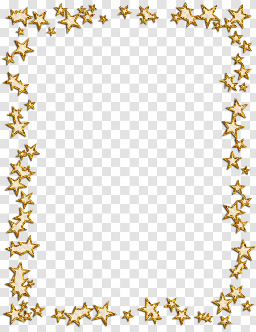 Borders And Frames Picture Star Photography Clip Art - Text - Gold Frame Transparent PNG