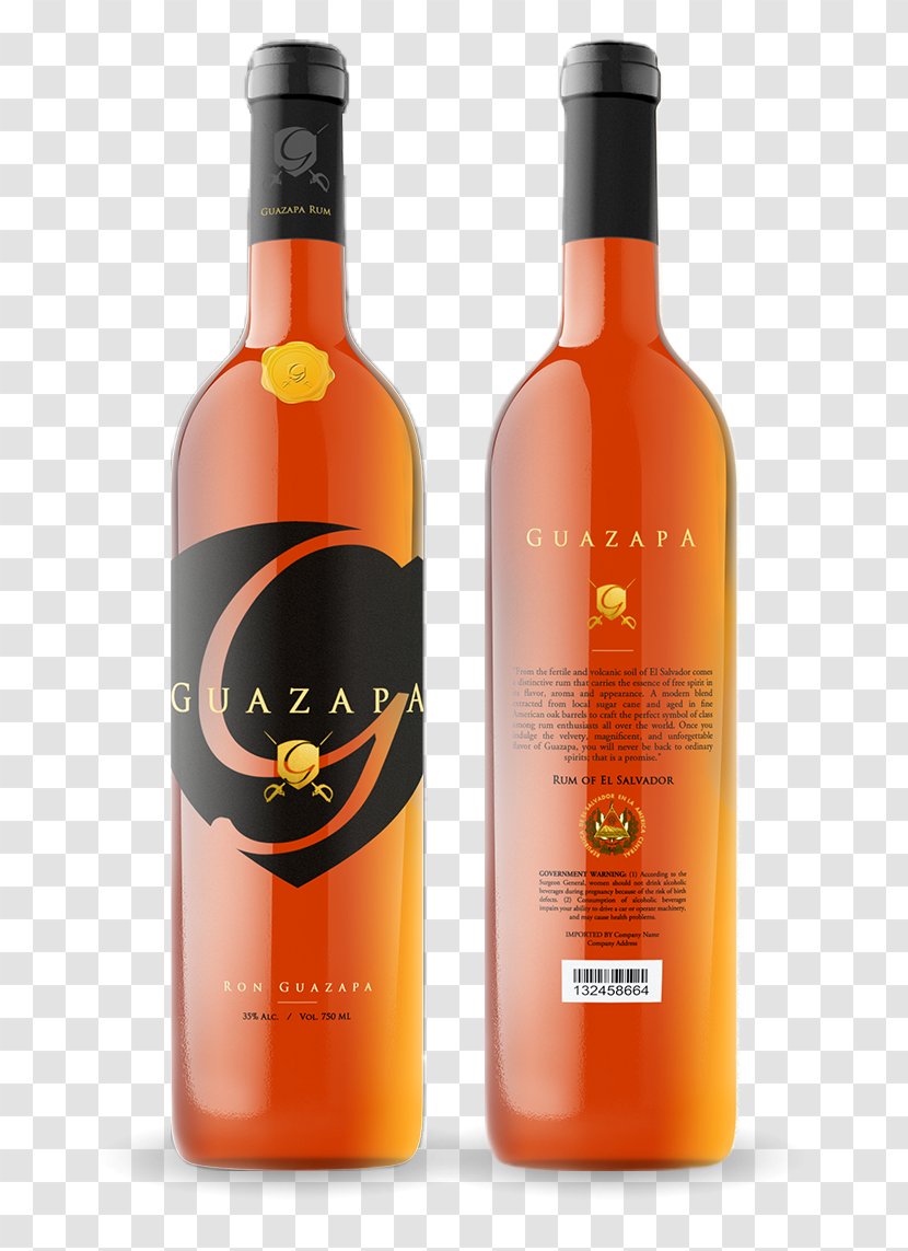 Liqueur Rum Wine Guasapa Glass Bottle Transparent PNG