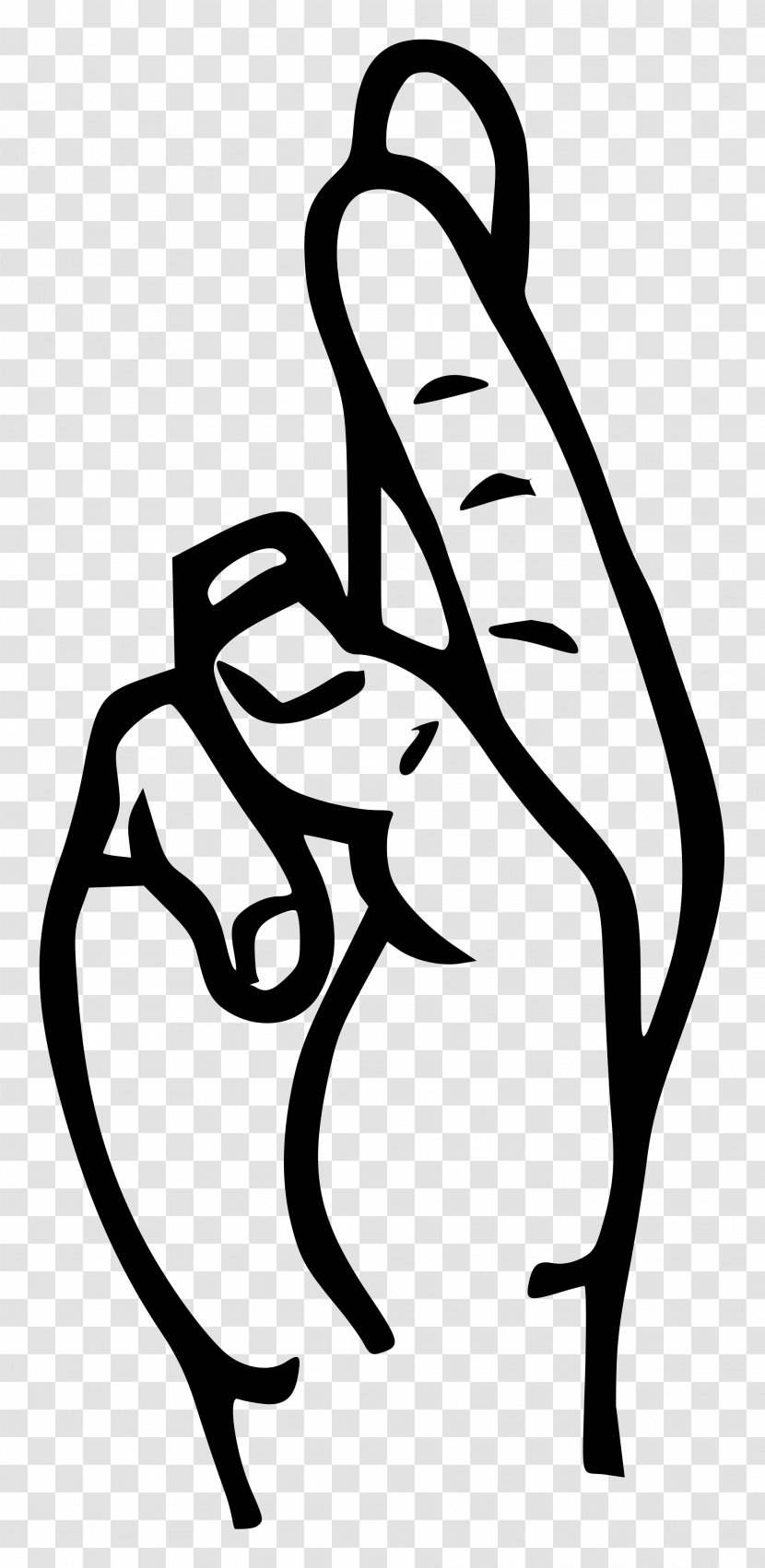American Sign Language Letter Fingerspelling - F Transparent PNG
