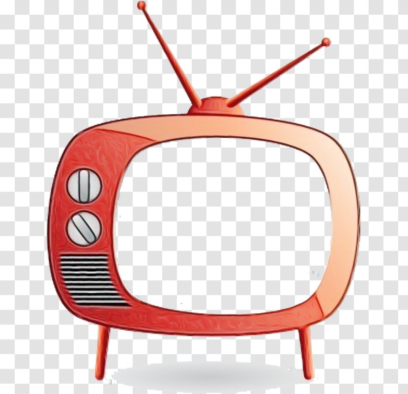 Red Cartoon Clip Art Television - Paint Transparent PNG