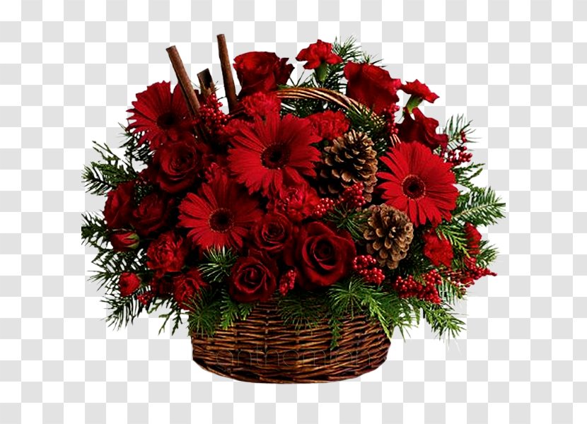 Floral Design Flower Bouquet Christmas Day Cut Flowers - Arranging Transparent PNG