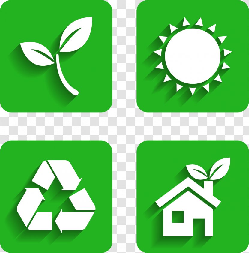 Icon Design - Environmentally Friendly - Green Flag Posters Vector Elements Transparent PNG