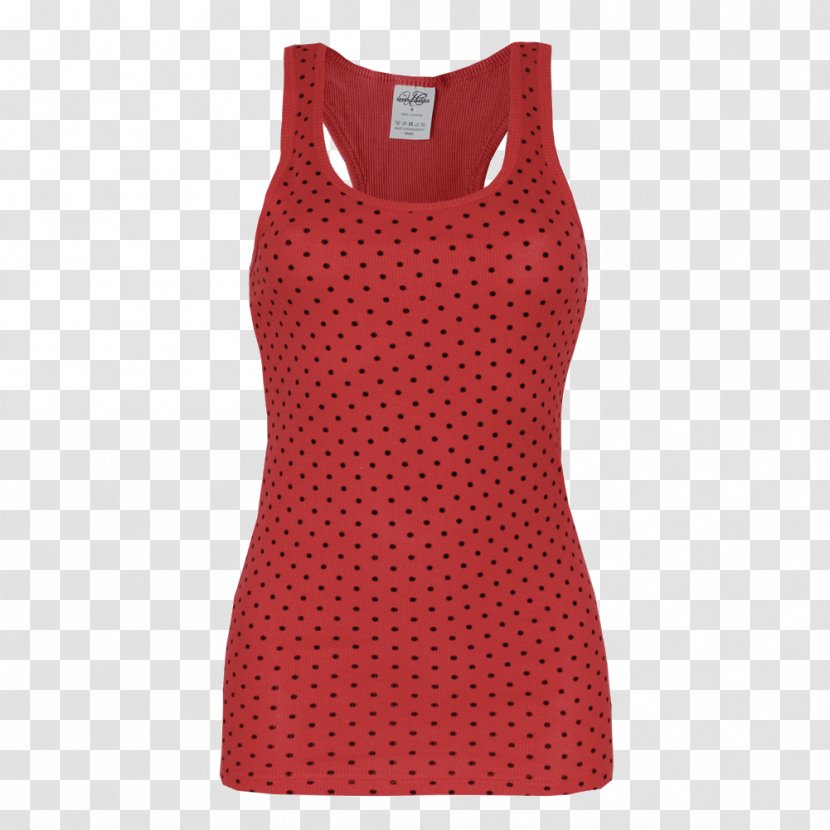 Polka Dot Sleeveless Shirt Gilets Dress - Magenta - Urban Women Transparent PNG