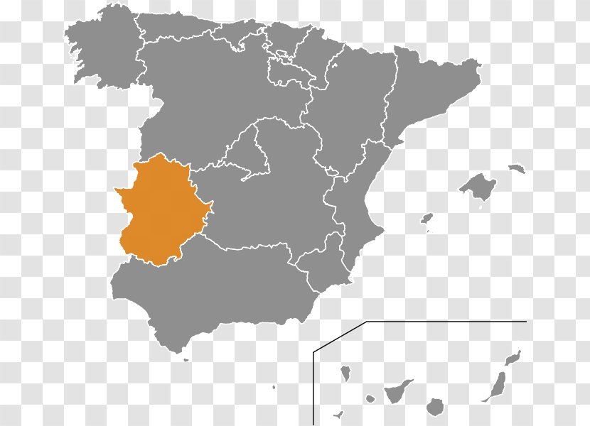 Spain Vector Map - World Transparent PNG