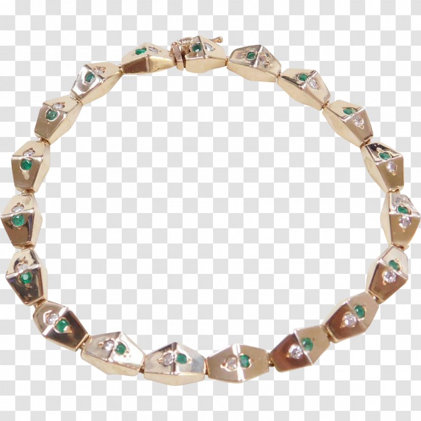 Bracelet Jewellery Emerald Gold Bangle - Platinum Transparent PNG