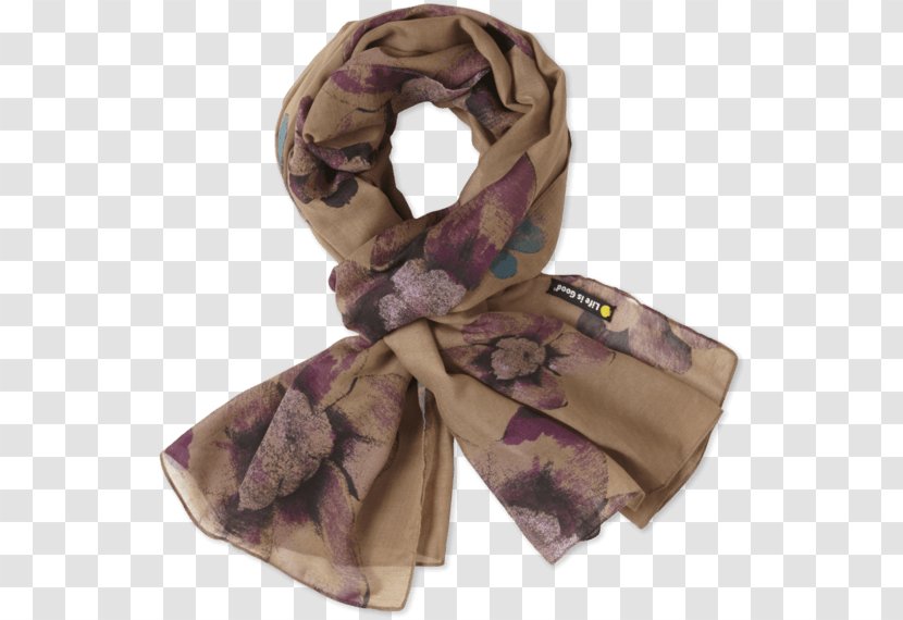 Scarf Life Is Good Company Flower - Stole Transparent PNG