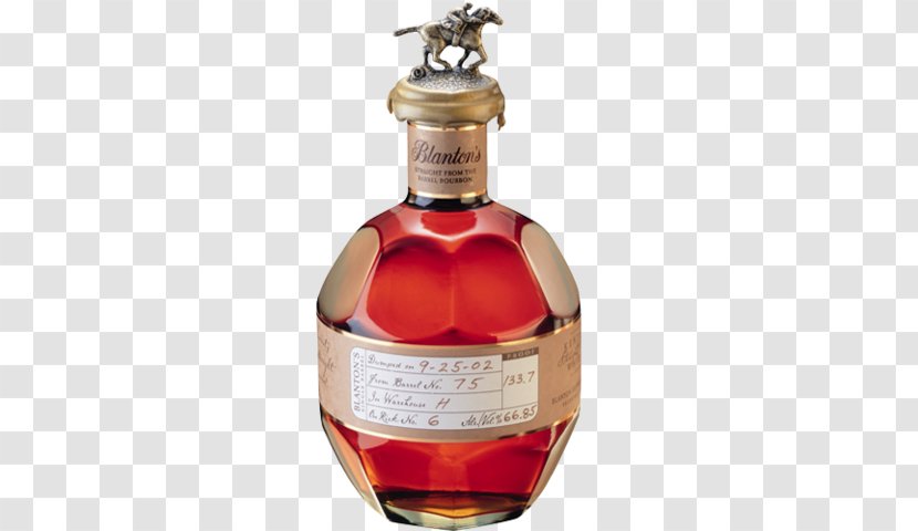 Bourbon Whiskey American Blanton's Single Barrel - Drink - Bottle Transparent PNG