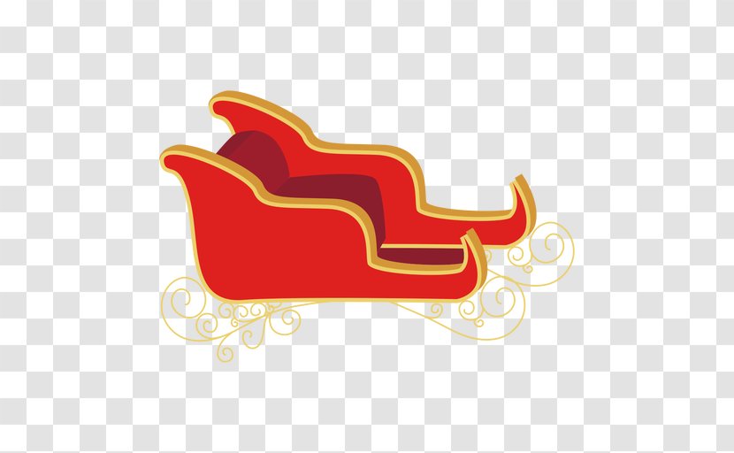 Santa Claus Reindeer Sled Christmas - Vexel - Sleigh Transparent PNG