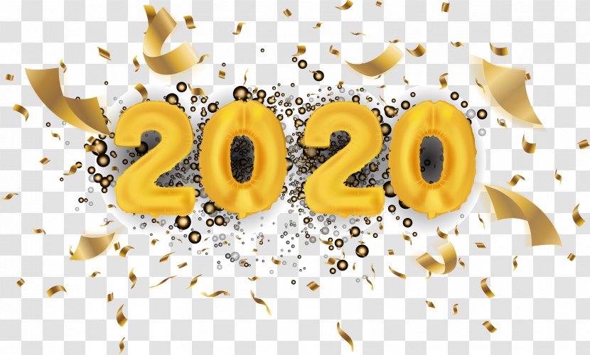 2020 Happy New Year - Logo Vegetarian Food Transparent PNG