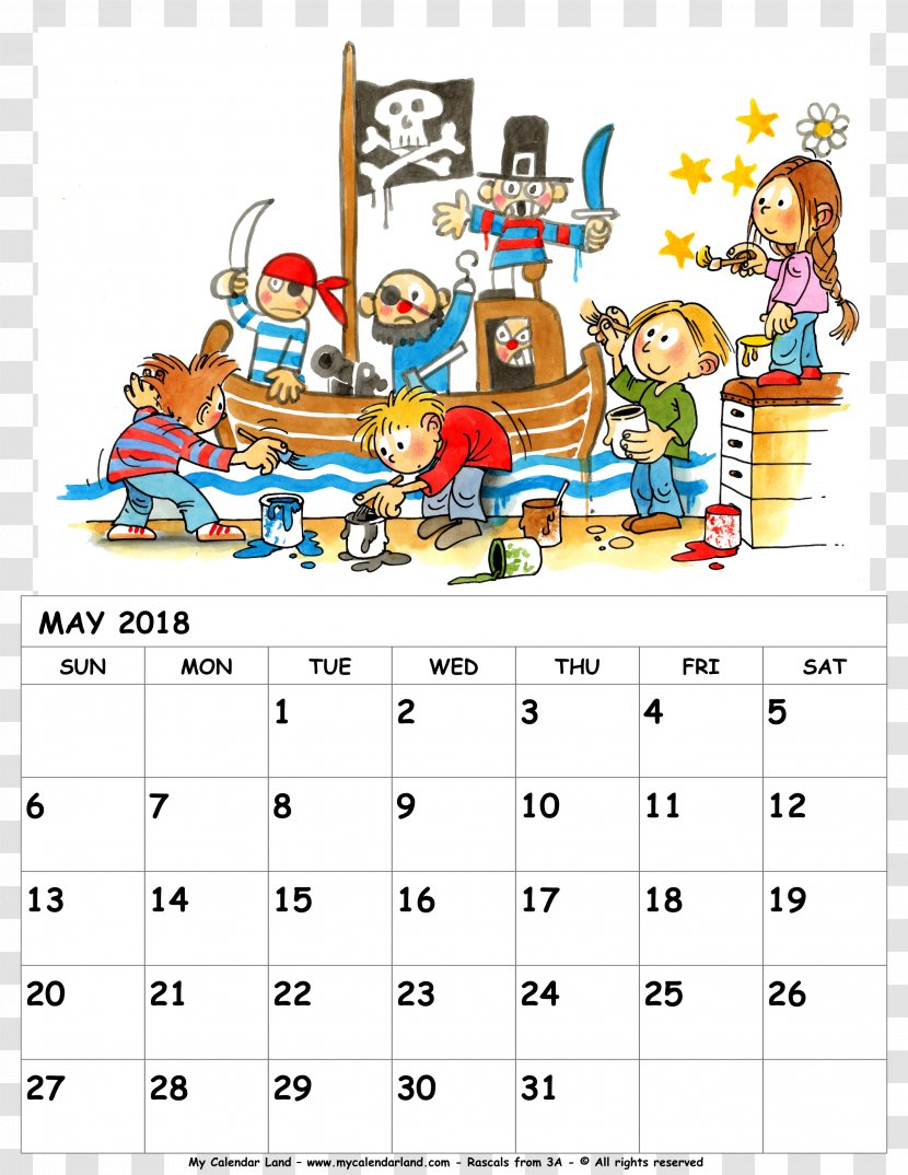 0 Lunar Calendar 1 Month - May 2018 Transparent PNG