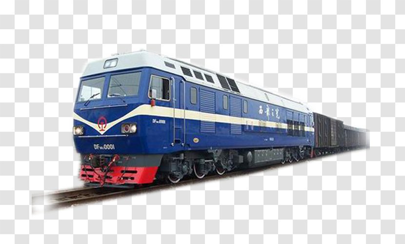 Train Rail Transport Electric Locomotive - Logistics Banner Creatives Transparent PNG