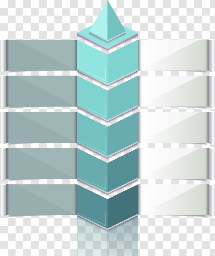 Infographic Icon - Building - Gradient Green Square Chart Transparent PNG