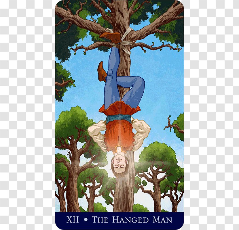 The Hanged Man Rider-Waite Tarot Deck Major Arcana Llewellyn's Classic - Plant - This Charming Transparent PNG