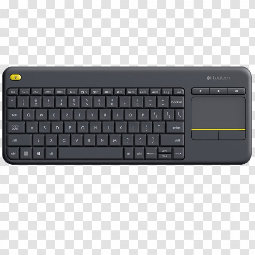 Computer Keyboard Mouse Logitech K400 Plus Wireless - Laptop Replacement Transparent PNG