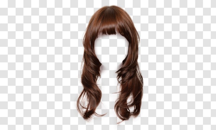 Brown Hair Wig Long Capelli Transparent PNG