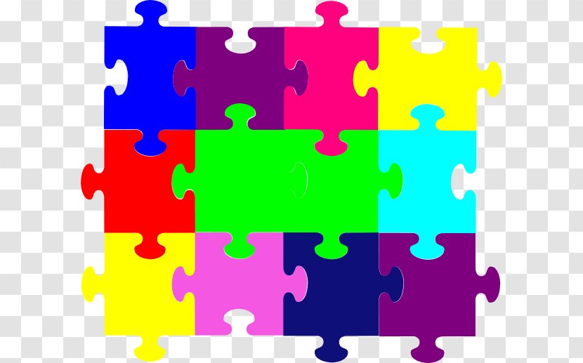 Jigsaw Puzzles Clip Art - Magenta - Puzzle Transparent PNG