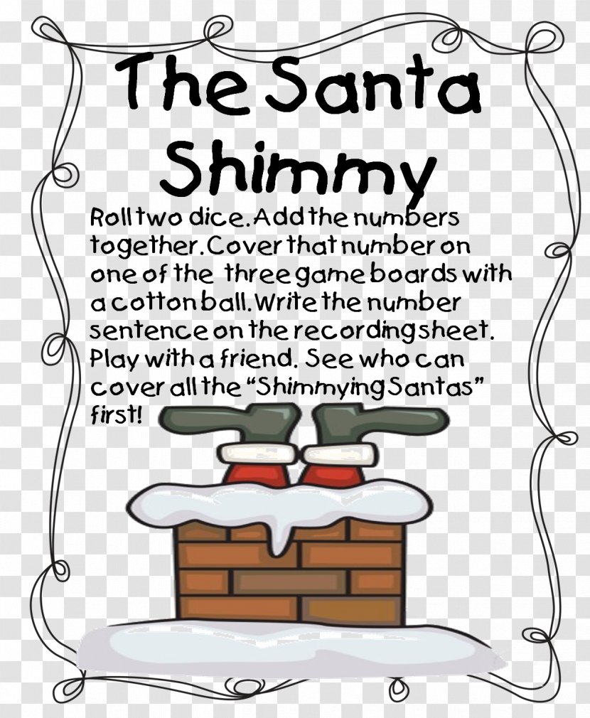 Santa Claus Santa's Stuck Christmas Poetry Clip Art Transparent PNG