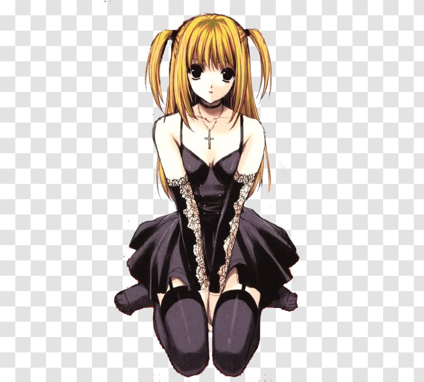 Misa Amane Rem Light Yagami Death Note - Watercolor Transparent PNG