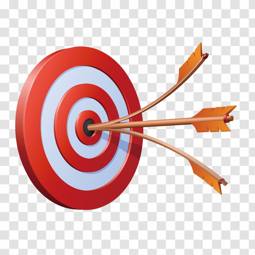 Shooting Target Bullseye Clip Art - Archery - Arrow And Flak Transparent PNG
