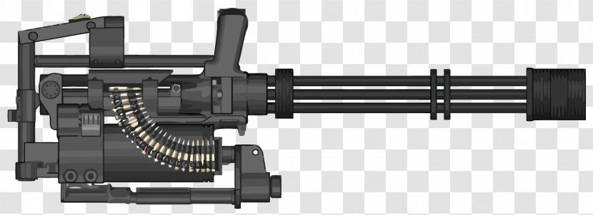 Heavy Machine Gun Weapon Firearm Barrel - Vector Transparent PNG