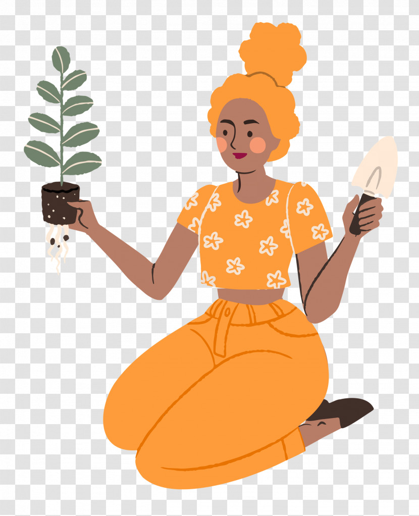 Planting Woman Garden Transparent PNG