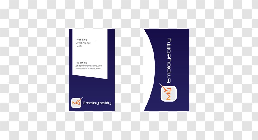 Logo Brand Font - Modern Business Cards Design Transparent PNG