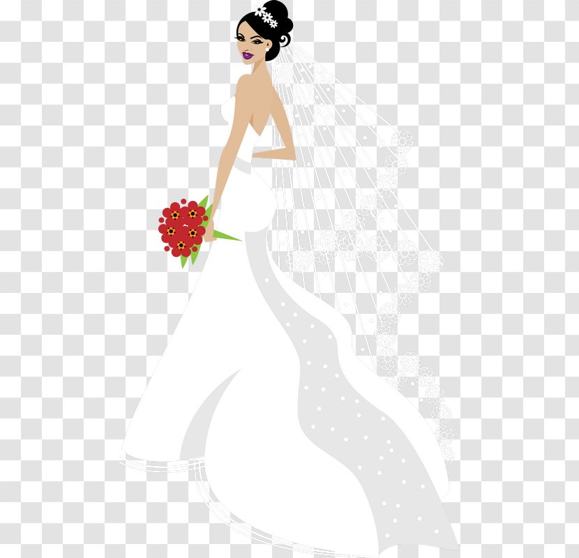 Wedding Invitation Bride - Silhouette Transparent PNG