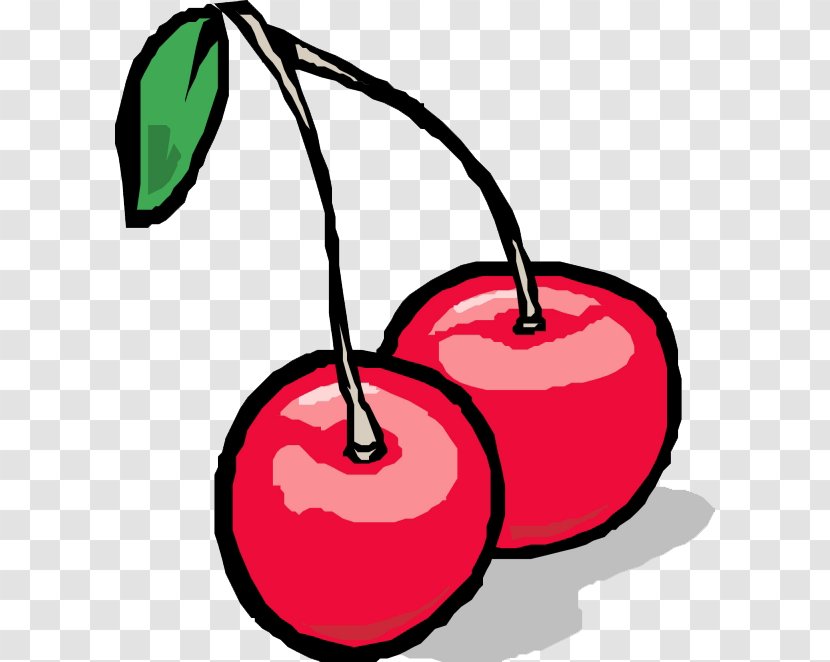 Fruit Set Element Cartoon Clip Art - Cherry - Hand-painted Transparent PNG
