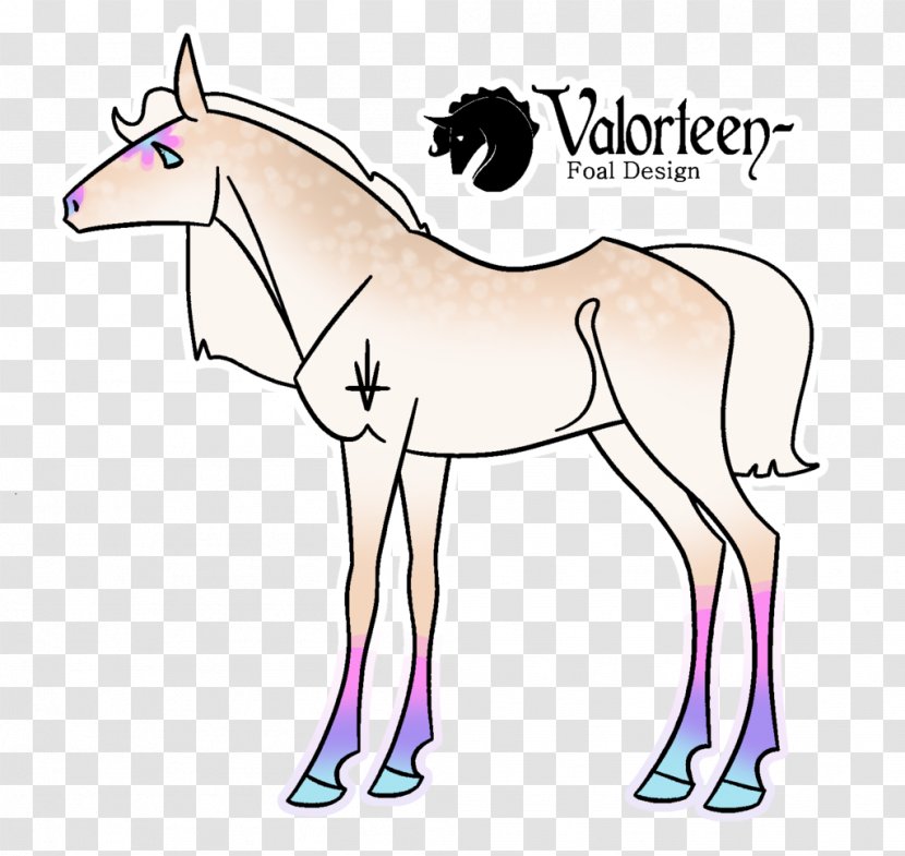 Mule Mustang Foal Pony Clip Art - Mammal - Khaliah Ali Patterns Transparent PNG