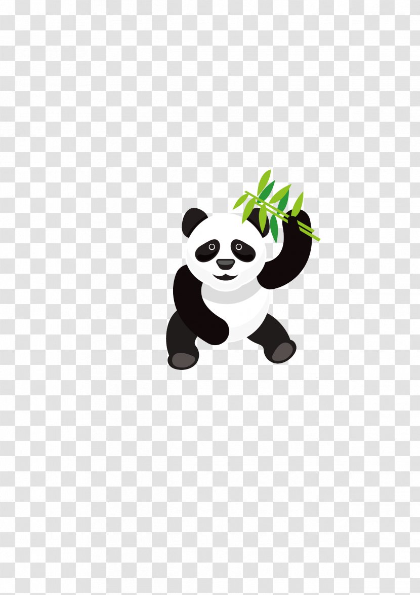 Giant Panda Bear Bamboo - Bamboe Transparent PNG