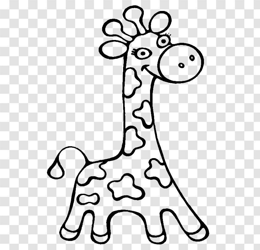 Coloring Book Northern Giraffe Lion Child - Monochrome Photography Transparent PNG