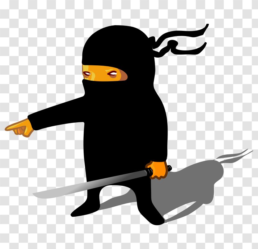 Ninjatō Sword Clip Art - Flightless Bird - Ninja Transparent PNG